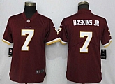 Women Nike Redskins 7 Dwayne Haskins Burgundy Vapor Untouchable Limited Jersey
